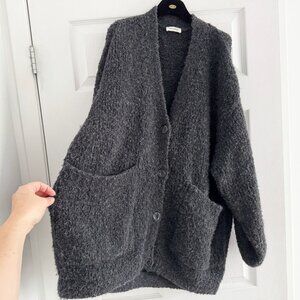 American Vintage Oversize Cardigan in dark grey, size M/L